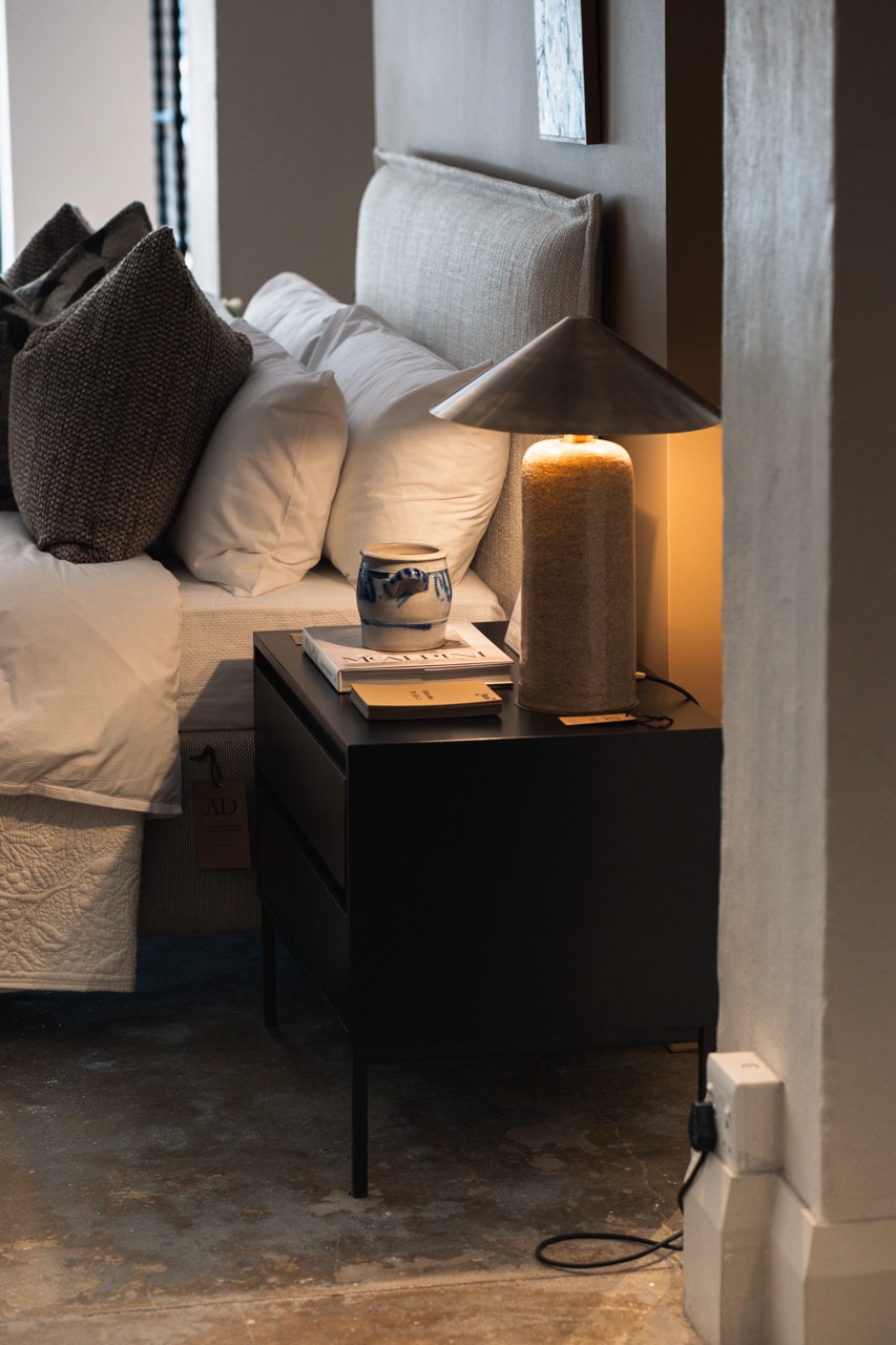 Detailed view of artisanal furniture craftsmanship