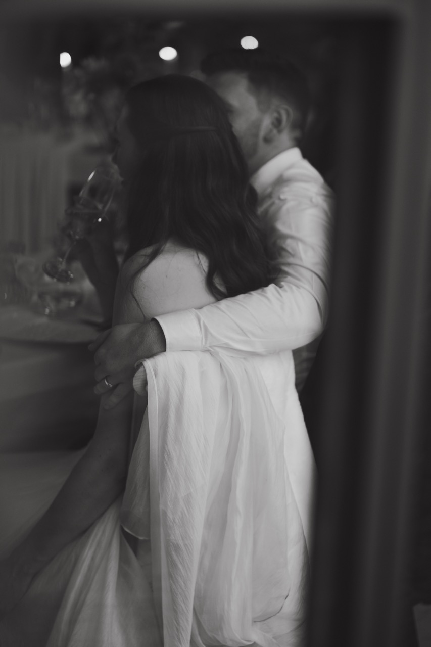 Bride getting ready