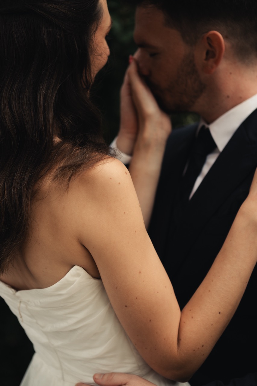Wedding vows moment