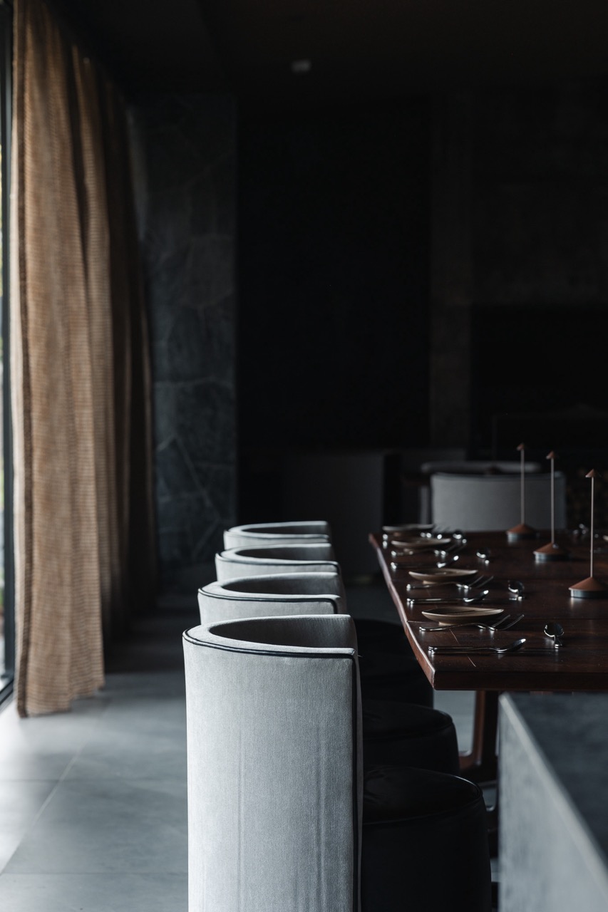 Modern interior architecture with custom lighting design and high-end finishes