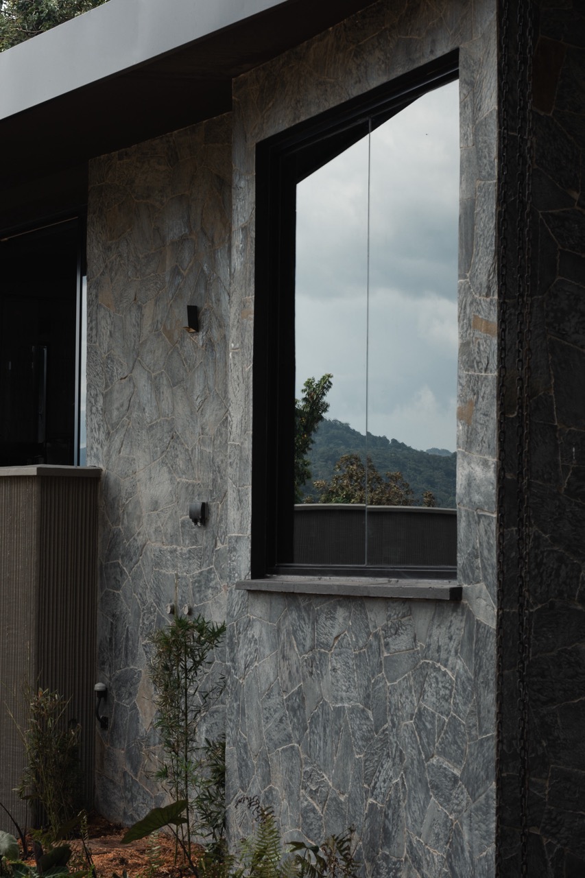 Architectural interior detail with premium materials and modern lighting solutions